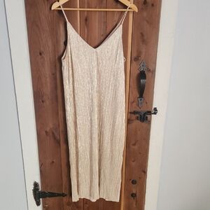 Lush Gold/Cream Maxi Dress
